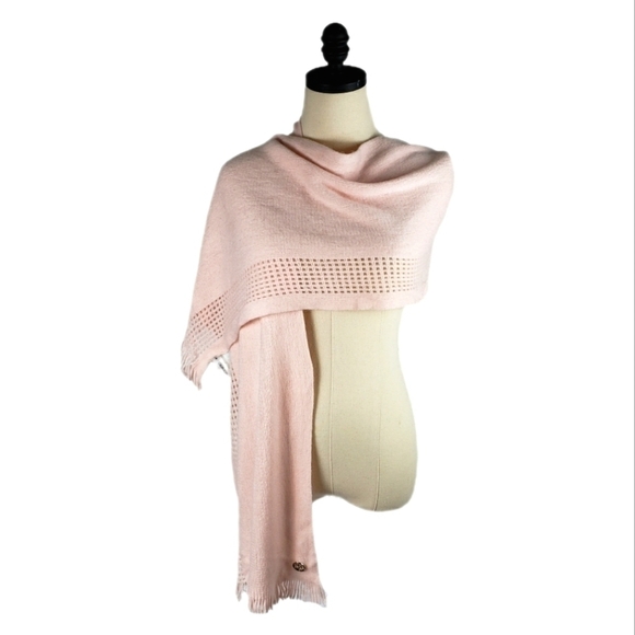 Calvin Klein Pink Knit  Scarf/Wrap - Picture 1 of 5